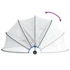 vidaXL Kupola za bazen okrogla 467x234 cm PVC