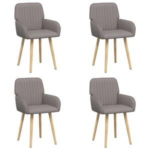 vidaXL Jedilni stoli 4 kos Blago Taupe 56,5 x 50 x 87,5 cm