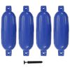 vidaXL Odbijač za čoln 4 kosi modri 58,5x16,5 cm PVC