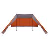 vidaXL Tipi &scaron;otor s streho Siva in oranžna 660 x 456 x 200 cm tafeta