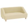 vidaXL Pasji kavč krem 85x50x39 cm platno