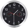 vidaXL Stenska ura s Quartz gibanjem, higrometrom in termometrom 30 cm