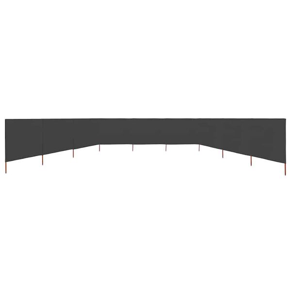 vidaXL 9-panelni vetrobran tkanina 1200x160 cm antraciten