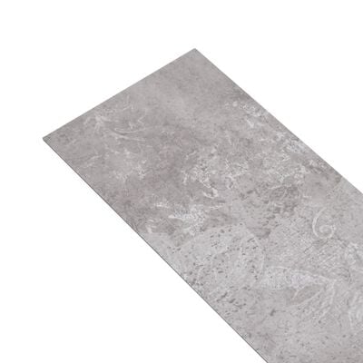 vidaXL Nesamolepilne PVC talne plošče 5,26 m² 2 mm zemeljsko sive
