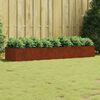 vidaXL Vrtna visoka greda 280x80x40 cm corten jeklo