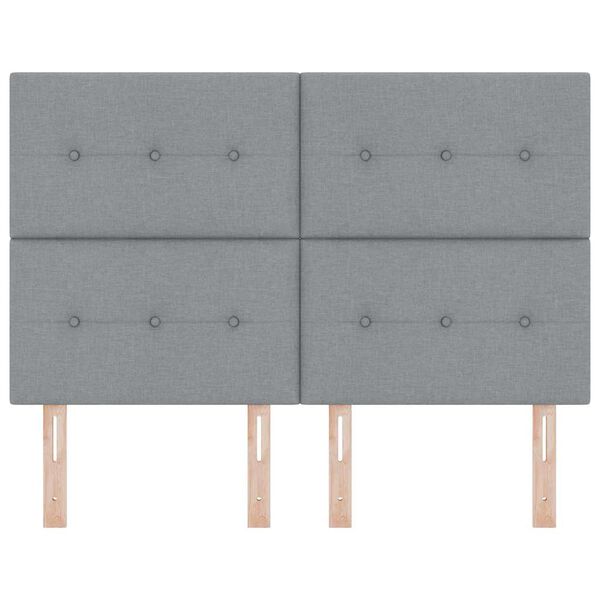 vidaXL Vzglavje z vzglavjem Svetlo siva 160 cm Umjetno usnje