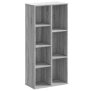 vidaXL Knjižna omara siva sonoma 50x25x105 cm inženirski les