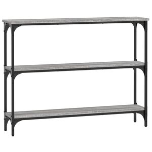 vidaXL Konzolna mizica siva sonoma 100x22,5x75 cm inženirski les