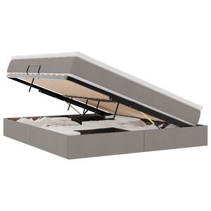 vidaXL Postelja z dodatnim prostorom za shranjevanje in vzmetnico