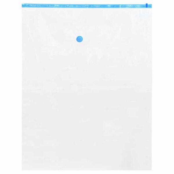 vidaXL Vrečke za shranjevanje 10 pcs Prozorna in modra 100 x 80 cm