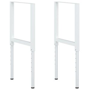 vidaXL Nastavljivi okvirji za delovno mizo 2 kosa kov. 55x(69-95,5) cm