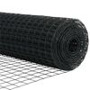 vidaXL Evropska ograja Siva 1.2 x 25 m PVC prevlečen železo