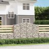vidaXL Obokane gabion ko&scaron;are 6 kosov 200x50x140/160cm pocinkano železo