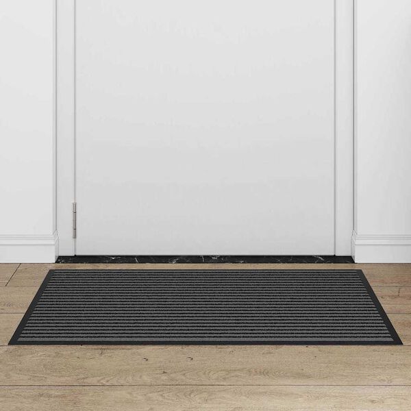 vidaXL Doormat Črna 60 x 90 cm Polipropilen