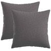 vidaXL Prevleka za blazino 2 kos HEERLEN Svetlo siva 50 x 50 cm Blago