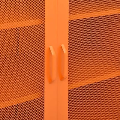 vidaXL Omara za shranjevanje oranžna 80x35x101,5 cm jeklo