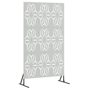 vidaXL Zaslonska za&scaron;čita 100 x 50 x 180 cm Pocinkano jeklo Srebrna