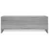 vidaXL Garderobna omara siva sonoma 100x32,5x35 cm konstruiran les