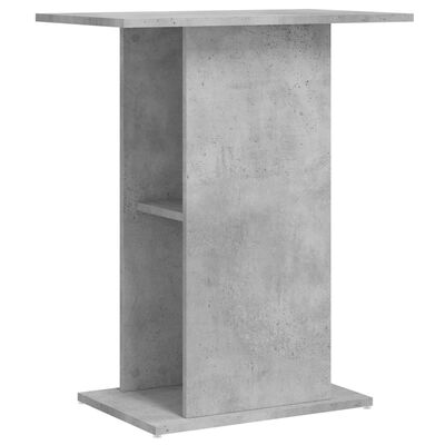 vidaXL Stojalo za akvarij betonsko sivo 60,5x36x72,5 cm inženirski les