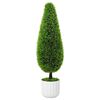 vidaXL Umetna borovina Zelena 24 x 24 x 90 cm Plastika
