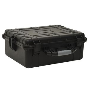 vidaXL Prenosni letalski kovček črn 55x43x21 cm PP