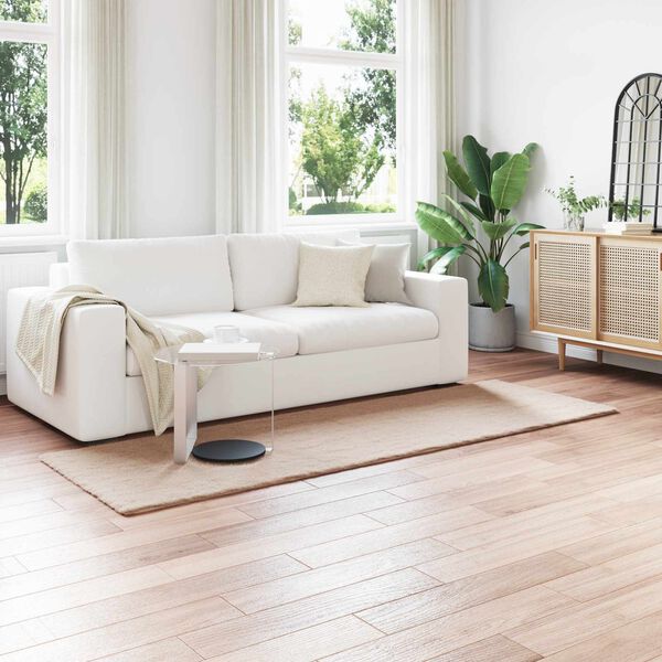 vidaXL Umetno zajčje preproga Olite Taupe 80 x 250 cm Poliester