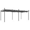vidaXL Pergola s pomično streho antracitna 589x292x230 cm