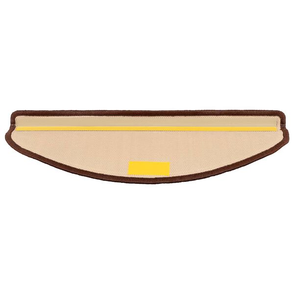 vidaXL Samolepilne preproge za stopnice 5 kosov 65x21x4 cm rjave