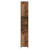 vidaXL Kopalni&scaron;ka omarica Old Wood 30x30x183,5 cm inženirski les