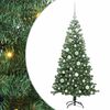 vidaXL Božično drevo Zelena 120 cm PVC