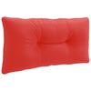 vidaXL Hrbtna blazina PUTTEN 100% poliester Rdeča 70 x 40 x 10 cm