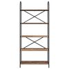 vidaXL Knjižna polica Star les 80 x 30 x 183 cm Konstruiran les