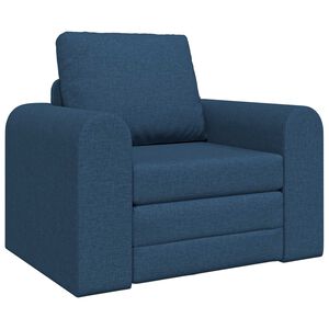 vidaXL Sofa postelja Modra 98 x 71 x 83 cm blago