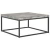 vidaXL Klubska mizica 75x75x38 cm betonski izgled