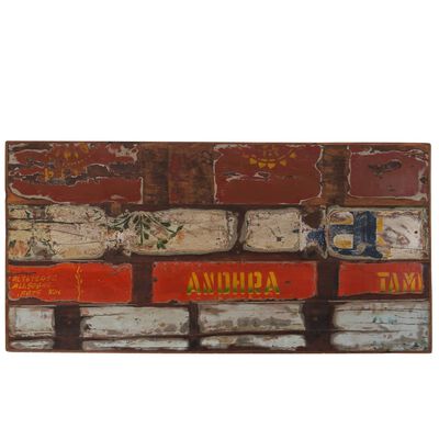 vidaXL Barska garnitura 5-delna iz trdnega predelanega lesa večbarvna