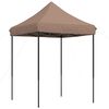 vidaXL Zložljivi pop-up &scaron;otor za zabave rjav 200x200x306 cm
