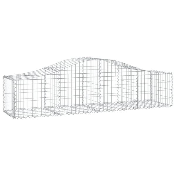 vidaXL Obokane gabion košare 50 kosov 200x50x40/60 cm pocinkano železo