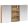 vidaXL Komplet omaric za kopalnico 3 kos 90 x 10,5 x 50 cm