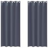 vidaXL Zavese za zatemnitev z obroči 2 kos Antracit 260 x 140 cm