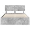 vidaXL Konstrukcija postelje Beton 140 x 190 cm Masivno borovo les