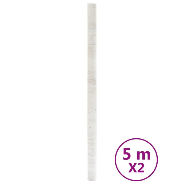 vidaXL Nalepke za pohi&scaron;tvo samolepilne videz lesa 90x500 cm PVC