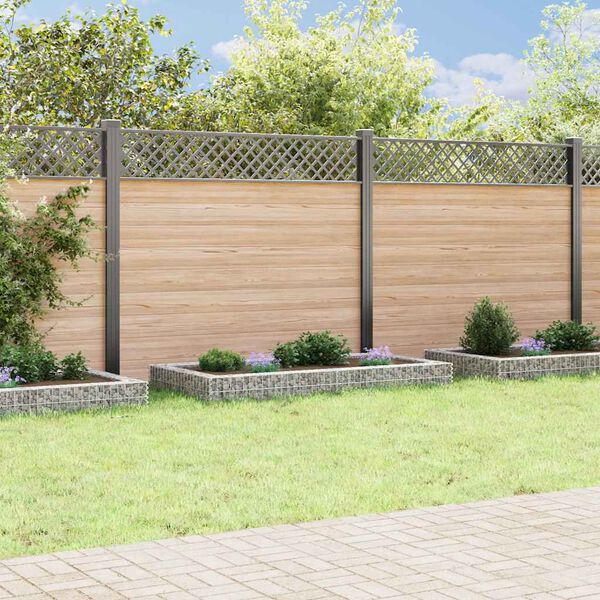 vidaXL Visoka greda gabion pocinkano jeklo 200x100x20 cm