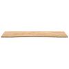 vidaXL Mizna plo&scaron;ča neobdelan 140x60x2,5 cm trdna hrastovina