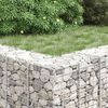 vidaXL Visoka greda gabion 4 kosi 30x30x50/100/150/200 cm železo