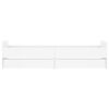 vidaXL Posteljni okvir s predali bel 100x200 cm