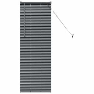 vidaXL Venecijanske žaluzije Temno siva 130 x 40 cm Aluminij