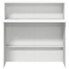 vidaXL Recepcijska miza bela 100x50x103,5 cm inženirski les