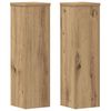 vidaXL Stojalo za rastline 2 kosa artisan hrast 17x17x60 cm inž. les