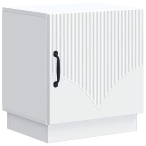 vidaXL Nočna omarica Bela 43 x 34,5 x 47 cm Inženirski les