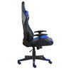 vidaXL Vrtljiv gaming stol moder PVC